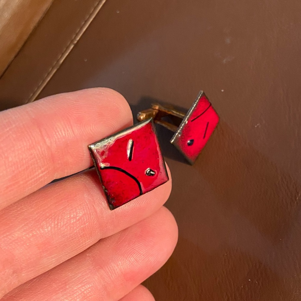 Gorgeous Hand made Red cuff links